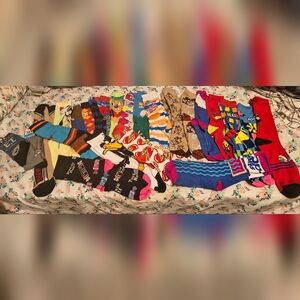 Colorful Graphic Socks Collection